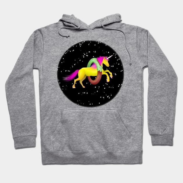 Unicorn Doughnut Hoodie by mailboxdisco